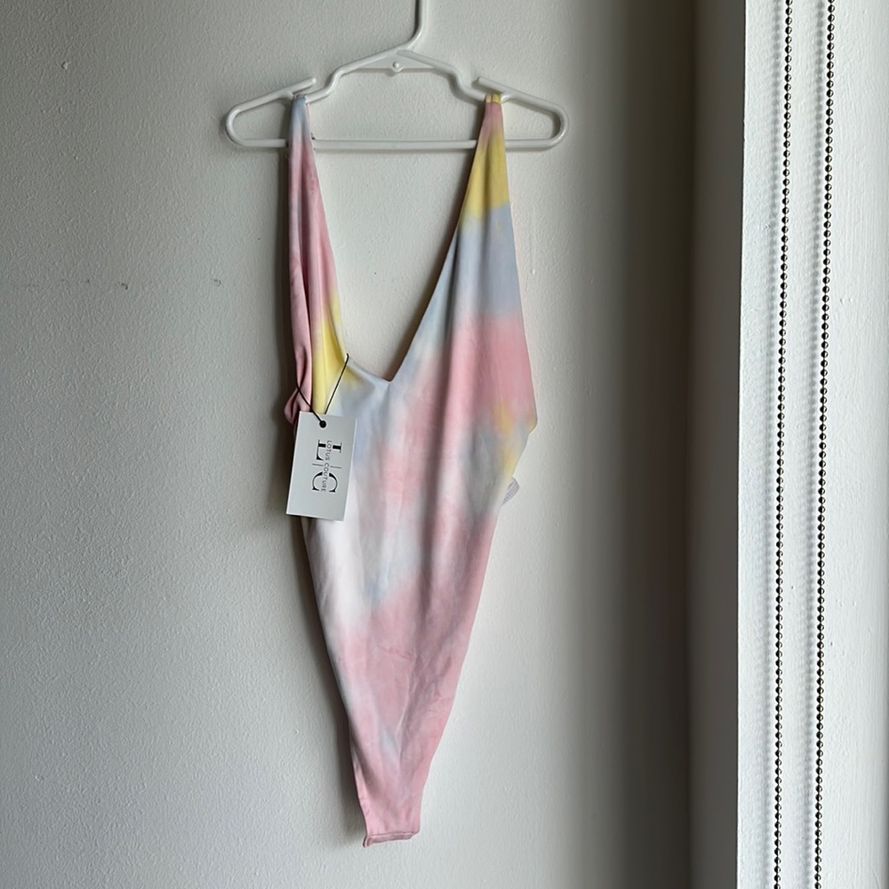 Lotus Couture “Ayden bodysuit” tye dye size SMALL.